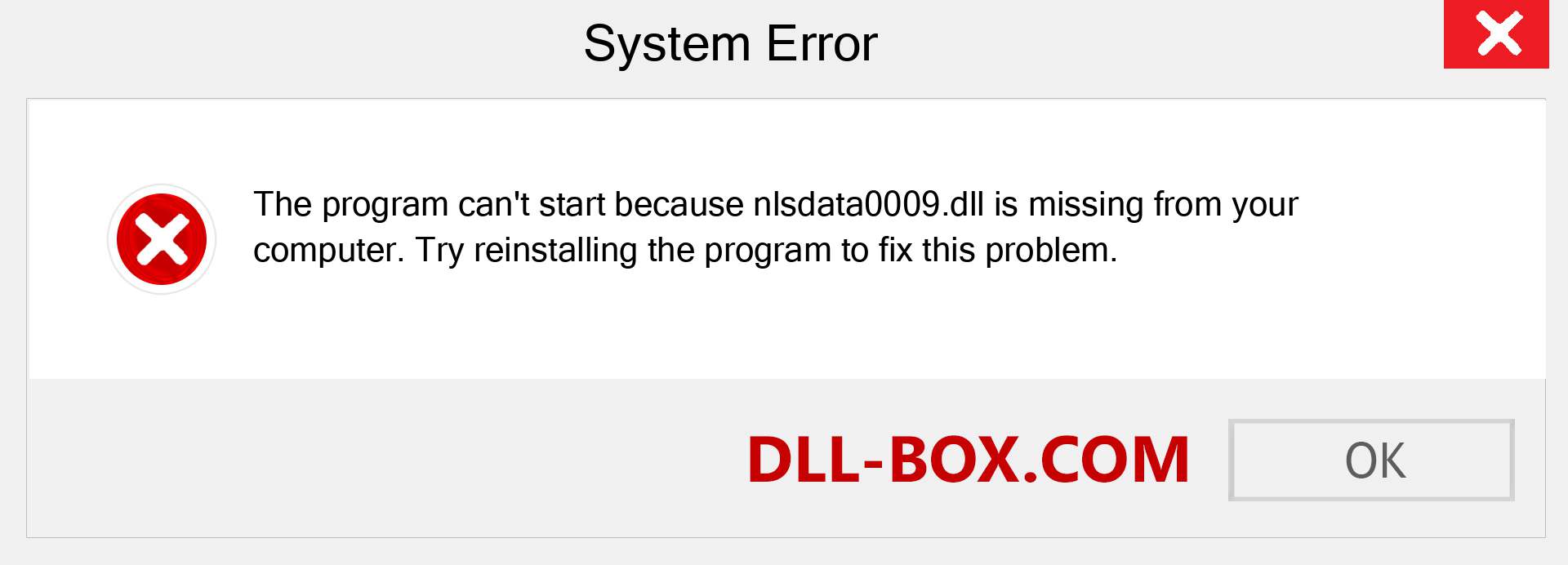  nlsdata0009.dll file is missing?. Download for Windows 7, 8, 10 - Fix  nlsdata0009 dll Missing Error on Windows, photos, images